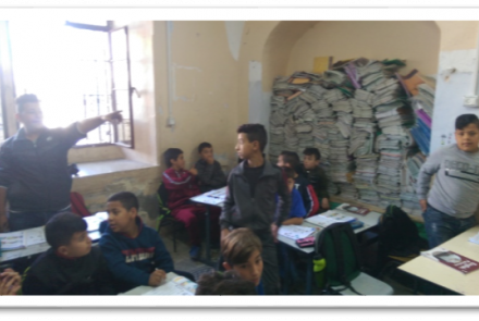 Scuola di Al Nahada: ristrutturazione di un’aula scolastica (prima)